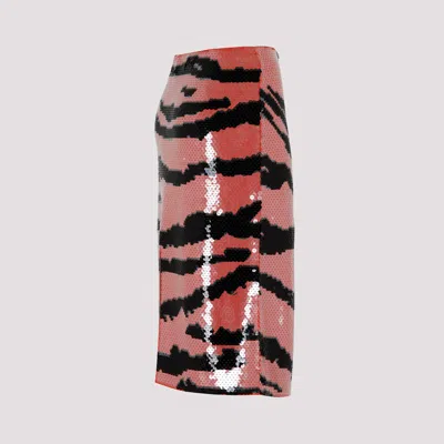 Bottega Veneta Multicolor Embellished Viscose Skirt In Multicolour