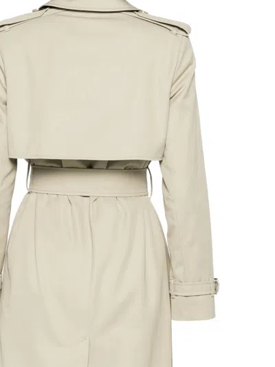 Shop Burberry Coats In Lichen