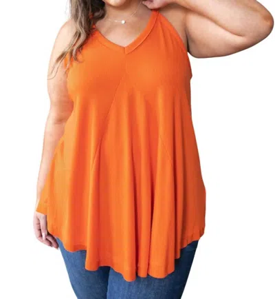 Hailey & Co In The Swing Of Things Swing Tank In Tangerine In Orange