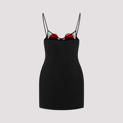 David Koma Dress In Black Acrylic In Black
