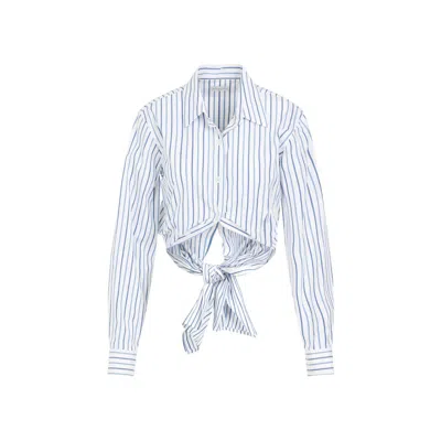 Dries Van Noten Light Blue Cotton Calbero Shirt In Blue