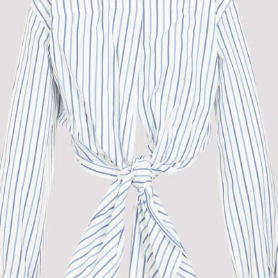 Dries Van Noten Light Blue Cotton Calbero Shirt In Blue