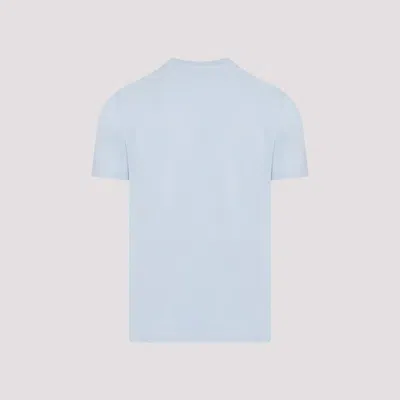 Dunhill Short-sleeved Solid T-shirt In Blue
