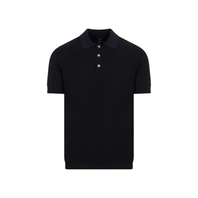 Shop Dunhill Polo In Blue