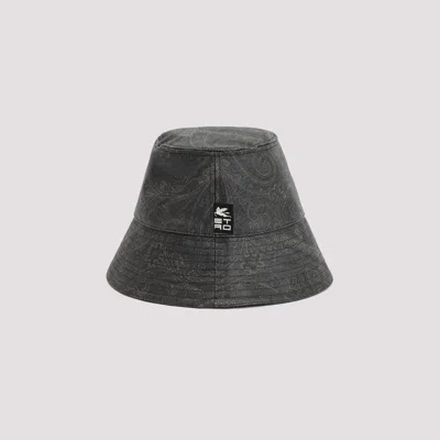 Shop Etro Hat In Black