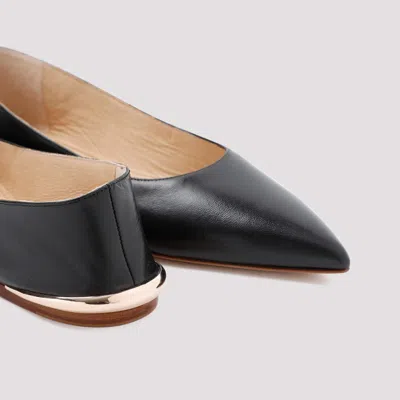Gabriela Hearst Fleur Leather Ballet Flats In Black
