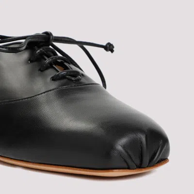 Gabriela Hearst Maya Leather Lace-up Shoes In Black