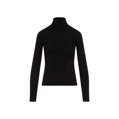 Gabriela Hearst May Turtleneck Sweater In Wool And Cashmere In Black