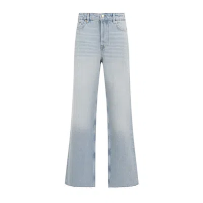 Ganni Izey Overdyead Heavy Denim Jeans In Grey