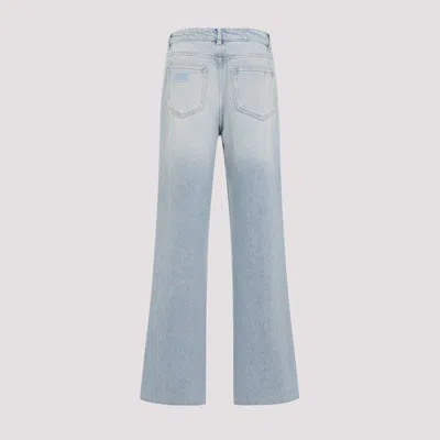 Ganni Izey Overdyead Heavy Denim Jeans In Grey