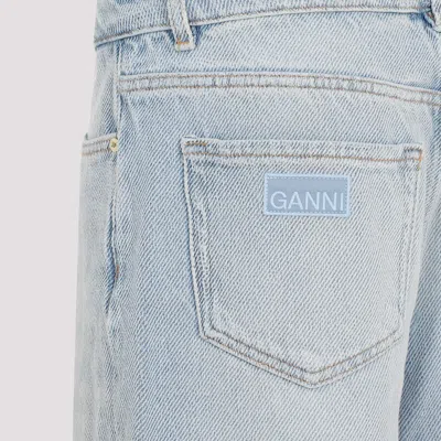 Ganni Izey Overdyead Heavy Denim Jeans In Grey