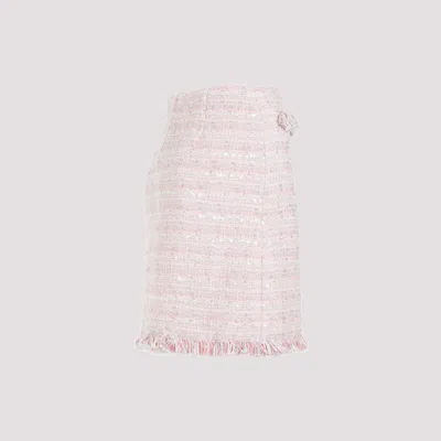 Giambattista Valli Boucle Mini Skirt Sequin Embellishments In Multicolor