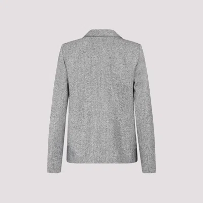 Giambattista Valli Single-breasted Blazer In Wool Blend In Grey