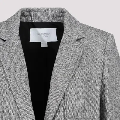 Giambattista Valli Single-breasted Blazer In Wool Blend In Grey
