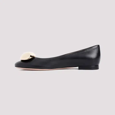 Gianvito Rossi Woman Ballet Flats Black Size 10 Leather