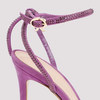 Gianvito Rossi 105 Crystal-embellished Plexiglass Pumps In Multicolor