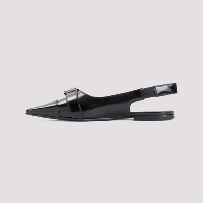 Givenchy Voyou Slingback Ballerina Flat With Pointed Toe In Black