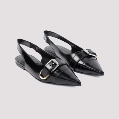 Givenchy Voyou Slingback Ballerina Flat With Pointed Toe In Black