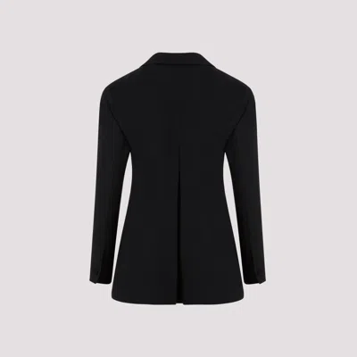 Givenchy Tricotine Wool Tuxedo Blazer In Black