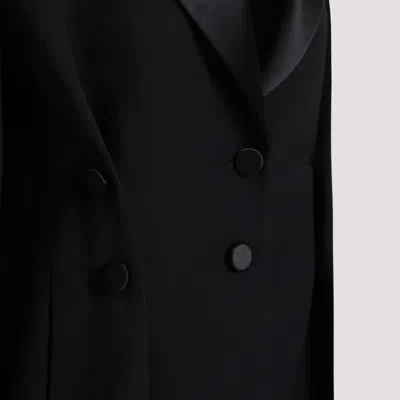 Givenchy Tricotine Wool Tuxedo Blazer In Black