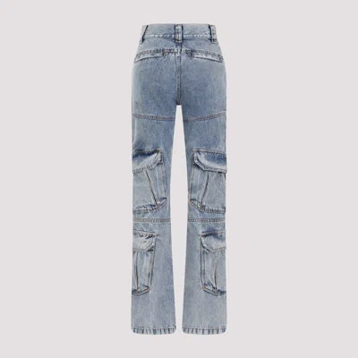 Givenchy High-rise Straight-leg Cargo Jeans In Blue