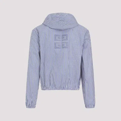 Givenchy Mini Shrunken Windbreaker Jacket For Men In Blue