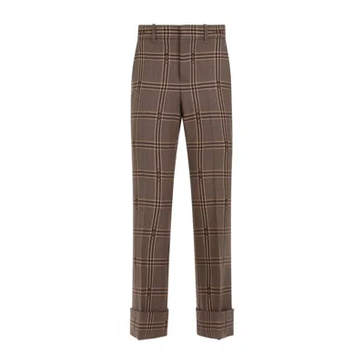 Shop Gucci Pants In Beige