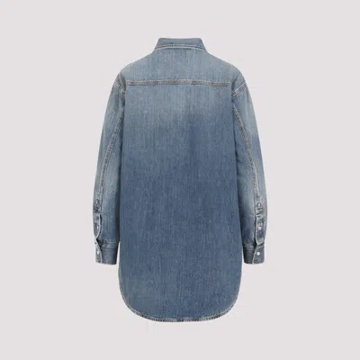 Gucci Washed-denim Shirt In Blue