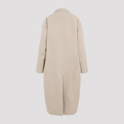 Isabel Marant Beige Wool Overcoat In Beige