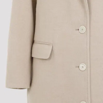 Isabel Marant Beige Wool Overcoat In Beige