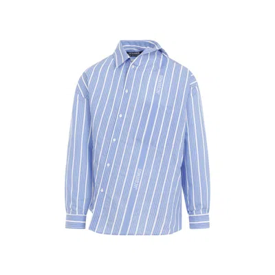 Shop Jacquemus Shirt In Blue