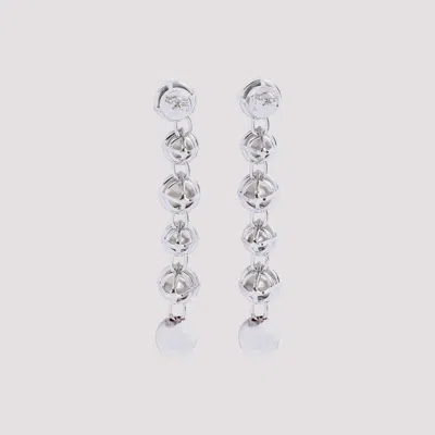 Jean Paul Gaultier Crystal-embellished Drop Earrings In Grey