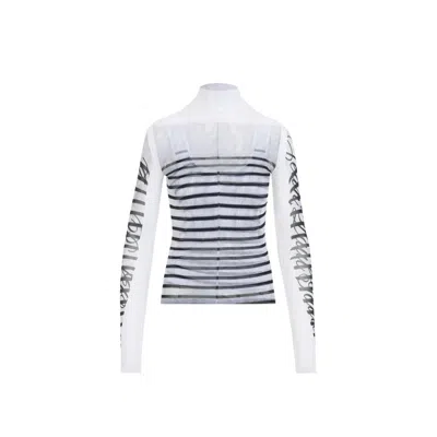 Shop Jean Paul Gaultier Top In White