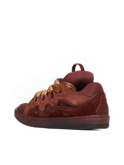 Shop Lanvin Sneakers In Brown