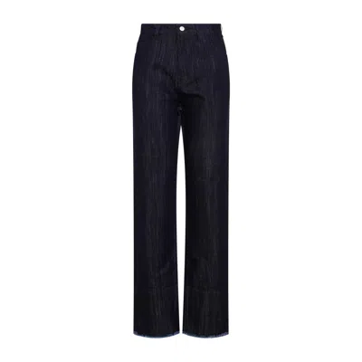 Victoria Beckham Cropped High-waist Tapered Jeans In Blue