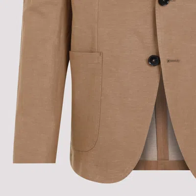 Shop Zegna Jacket In Brown