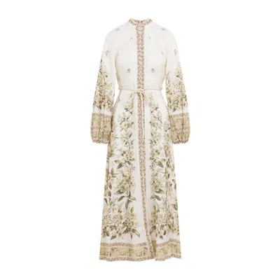 Shop Zimmermann Dress In Multicolour