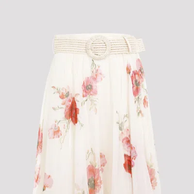 Shop Zimmermann Skirt In Multicolour