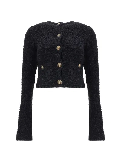 Shop Balenciaga Women Cardigan In Black