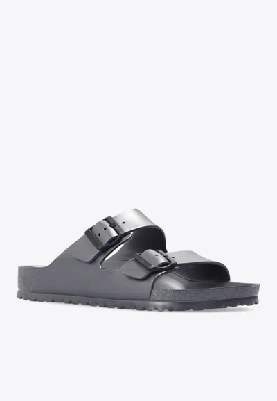 Birkenstock Arizona Natural Leather Sandals In Black