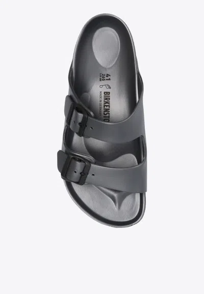 Birkenstock Arizona Natural Leather Sandals In Black