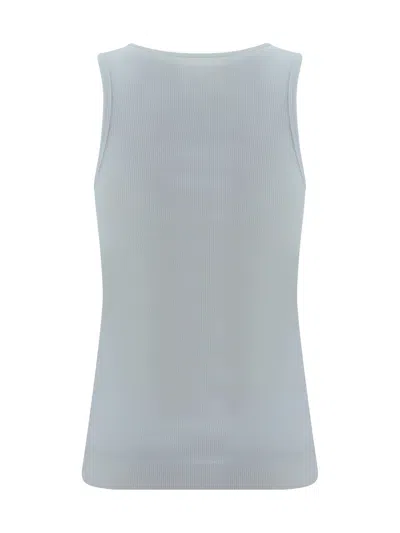 Givenchy Women's White Logo-plaque Cropped Ribbed Cotton-jersey Tank Top In White