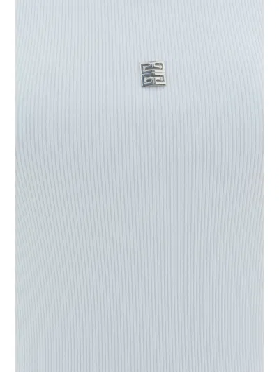 Givenchy Women's White Logo-plaque Cropped Ribbed Cotton-jersey Tank Top In White