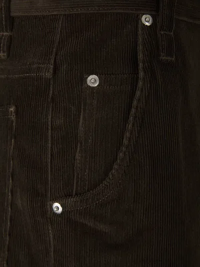 Ami Alexandre Mattiussi Wide Leg Corduroy Trousers Featuring Pockets In Shot Low