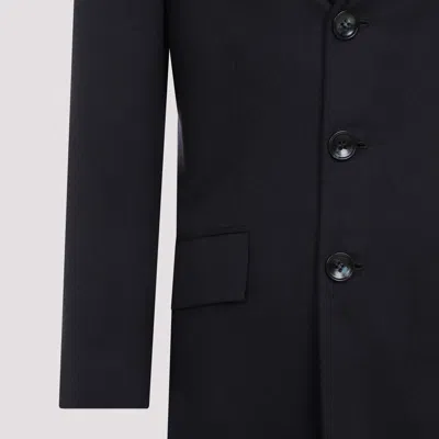 Kiton Blue Cashmere Caban Coat