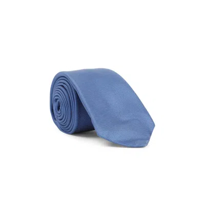 Kiton Solid Silk Tie In Blue
