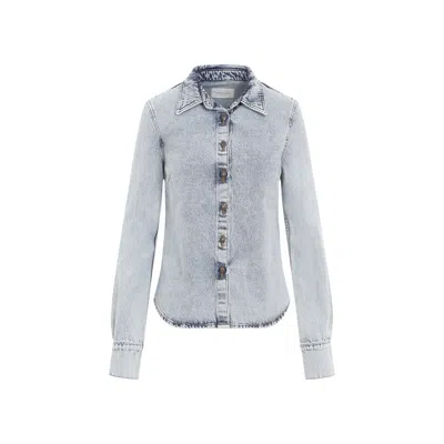 Magda Butrym Denim Oversized Shirt For Women In Blue