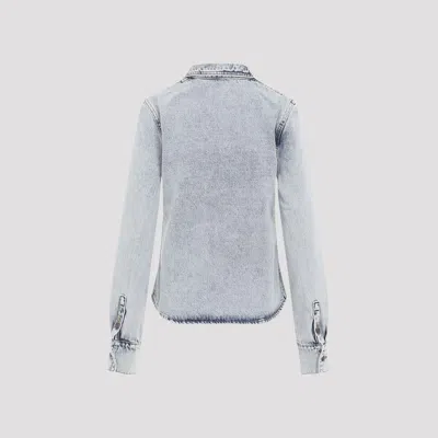 Magda Butrym Denim Oversized Shirt For Women In Blue