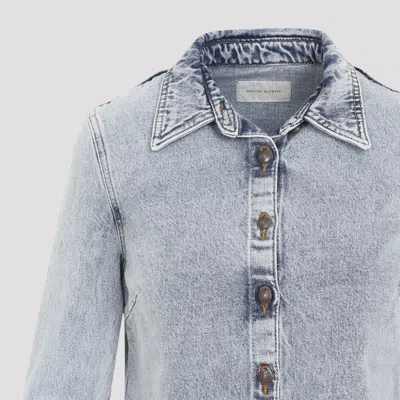 Magda Butrym Denim Oversized Shirt For Women In Blue
