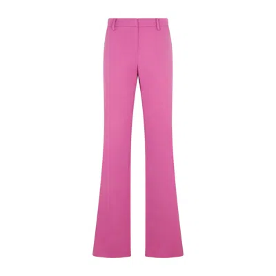 Magda Butrym Flared Wool Pants In Purple